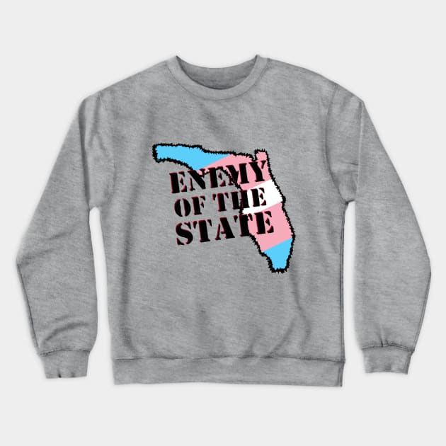 Trans Enemy of Florida Crewneck Sweatshirt by Labrystoria